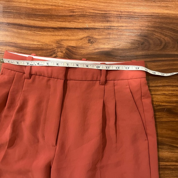 Wilfred The Effortless Pant High-Waisted Wide-Leg Pants - Warm Sienna Red Pink 8 - Picture 6 of 7